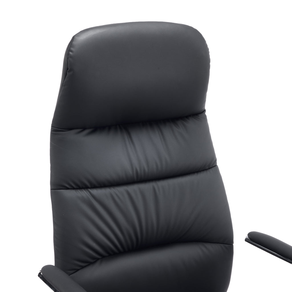 ΚΑΡΕΚΛΑ ΓΡΑΦΕΙΟΥ TEETER HM18355.01 ΜΑΥΡΟ PU ΔΕΡΜΑ--ΒΑΣΗ ΧΡΩΜΙΟΥ 67x66x121Υεκ