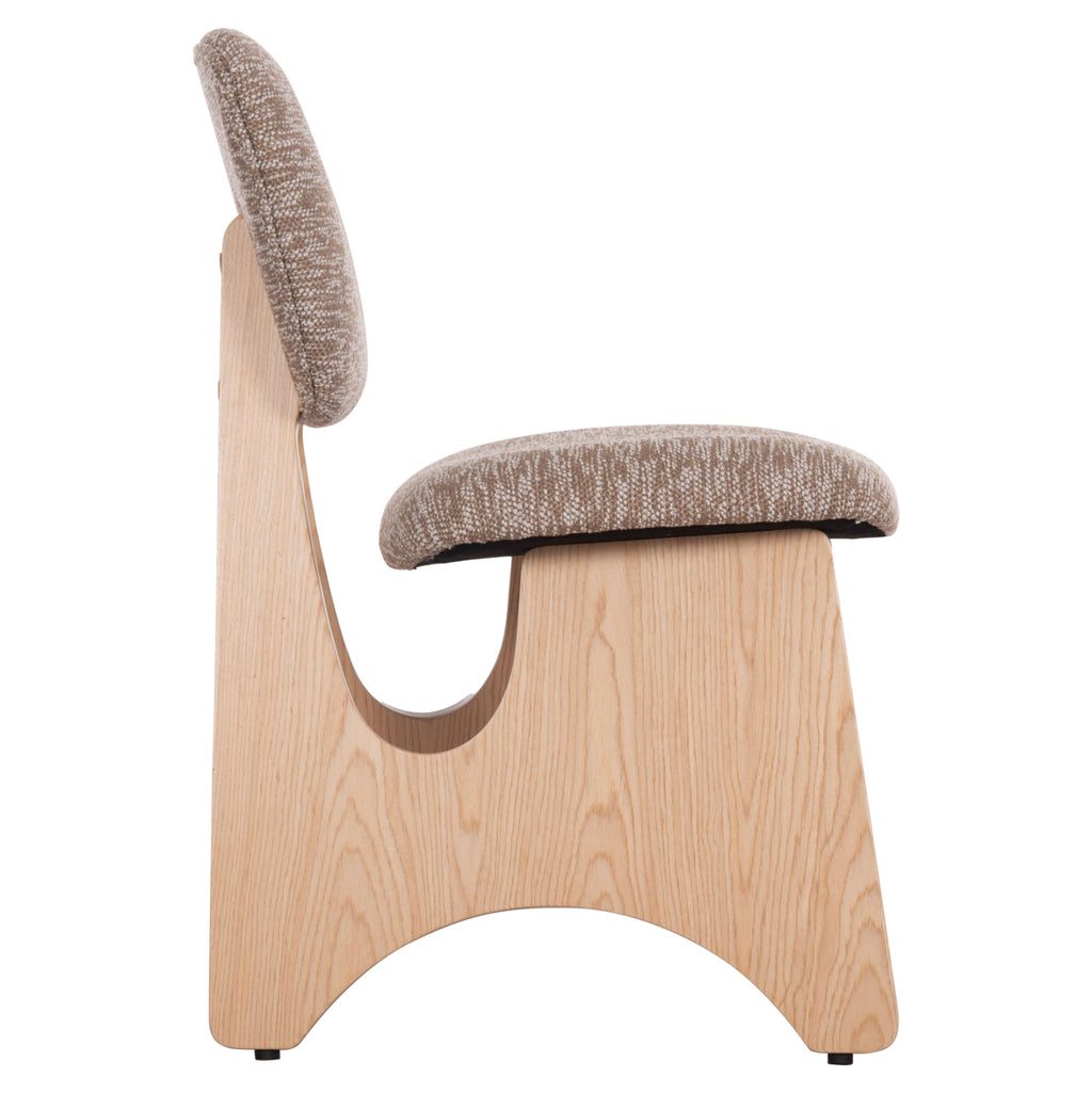 ΚΑΡΕΚΛΑ ΤΡΑΠΕΖΑΡΙΑΣ BELLISI HM18248.01 ΚΑΦΕ ΥΦΑΣΜΑ-PLYWOOD ΧΡΩΜΑ ΔΡΥΟΣ 53x56x78Υεκ.
