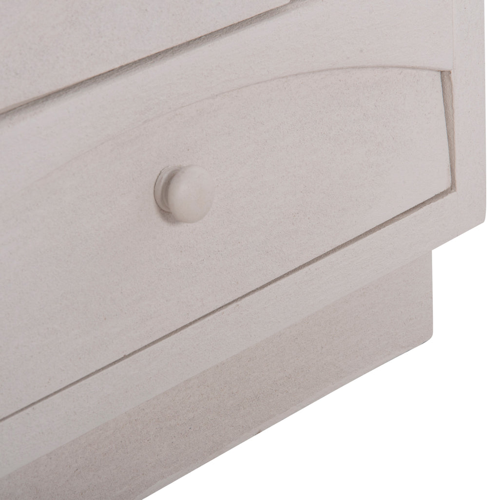 ΚΟΜΟΔΙΝΟ ΣΕΙΡΑ SANTORINI HM18047 MDF ΣΕ ΥΠΟΛΕΥΚΟ ΧΡΩΜΑ-3 ΣΥΡΤΑΡIA 48x38x55,5Υεκ.