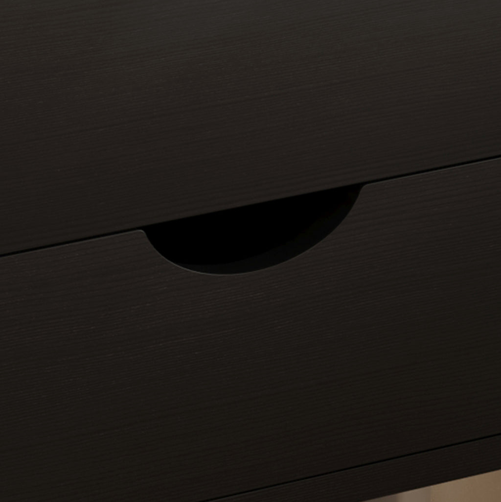 ΚΟΜΟΔΙΝΟ DINKL HM2472.02 ΜΕΛΑΜΙΝΗ-2 ΣΥΡΤΑΡΙΑ-WENGE 29,5x29,5x45Υεκ
