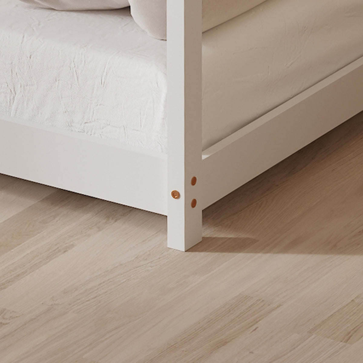 ΚΡΕΒΑΤΙ ΠΑΙΔΙΚΟ PEPE HM677.03 τ.MONTESSORI ΞΥΛΟ ΠΕΥΚΟ ΛΕΥΚΟ- 190x90εκ