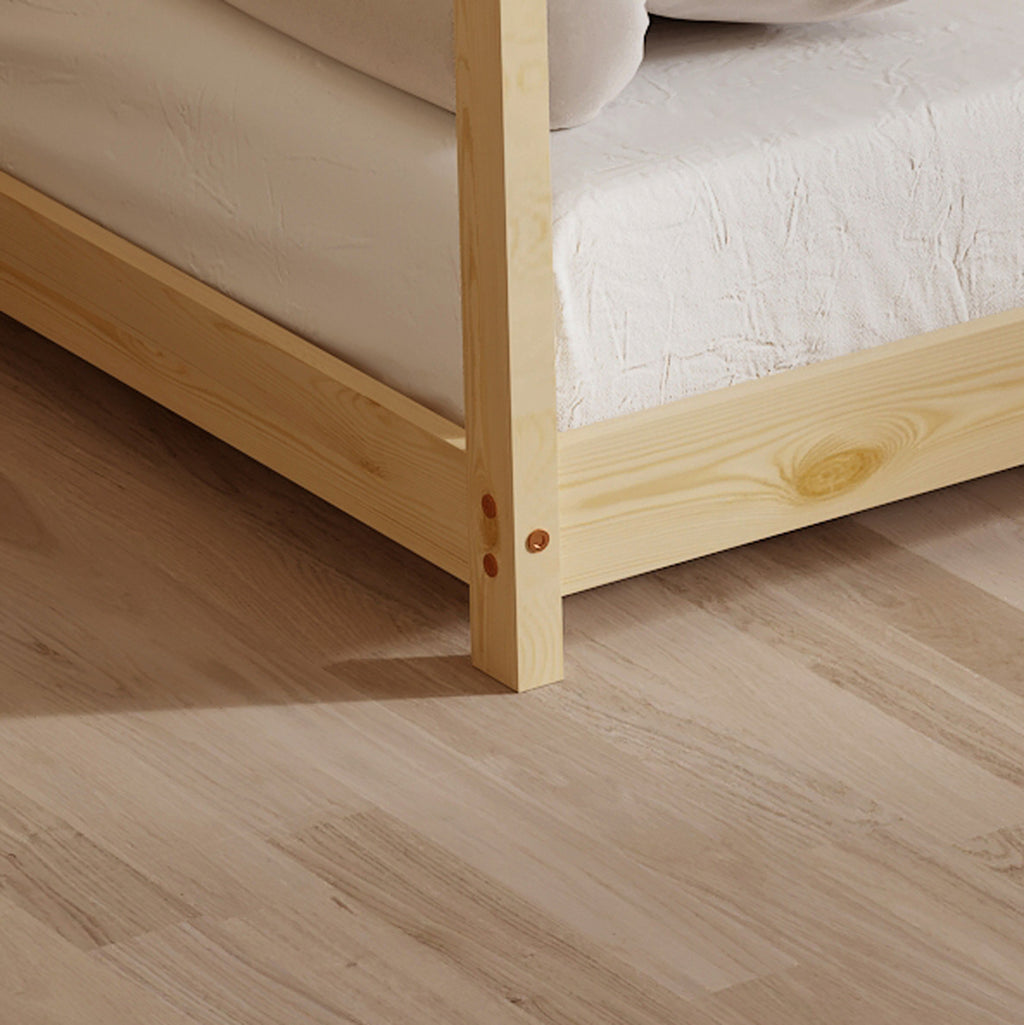 ΚΡΕΒΑΤΙ ΠΑΙΔΙΚΟ ΜΕ ΣΤΡΩΜΑ PEPE HM21302 ΞΥΛΟ ΠΕΥΚΟΥ ΣΕ ΦΥΣΙΚΟ--ΣΤΡΩΜΑ 90x190εκ