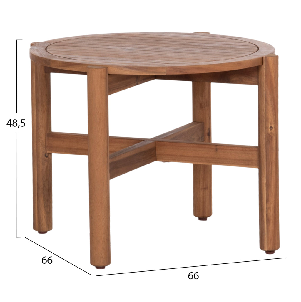 LOUNGE ΣΕΤ SANJI HM21214 ΤΡΑΠΕΖΙ & 2 ΠΟΛΥΘΡΟΝΕΣ--ΞΥΛΟ ΑΚΑΚΙΑΣ-ΑΛΟΥΜΙΝΙΟ-ΣΧΟΙΝΙ