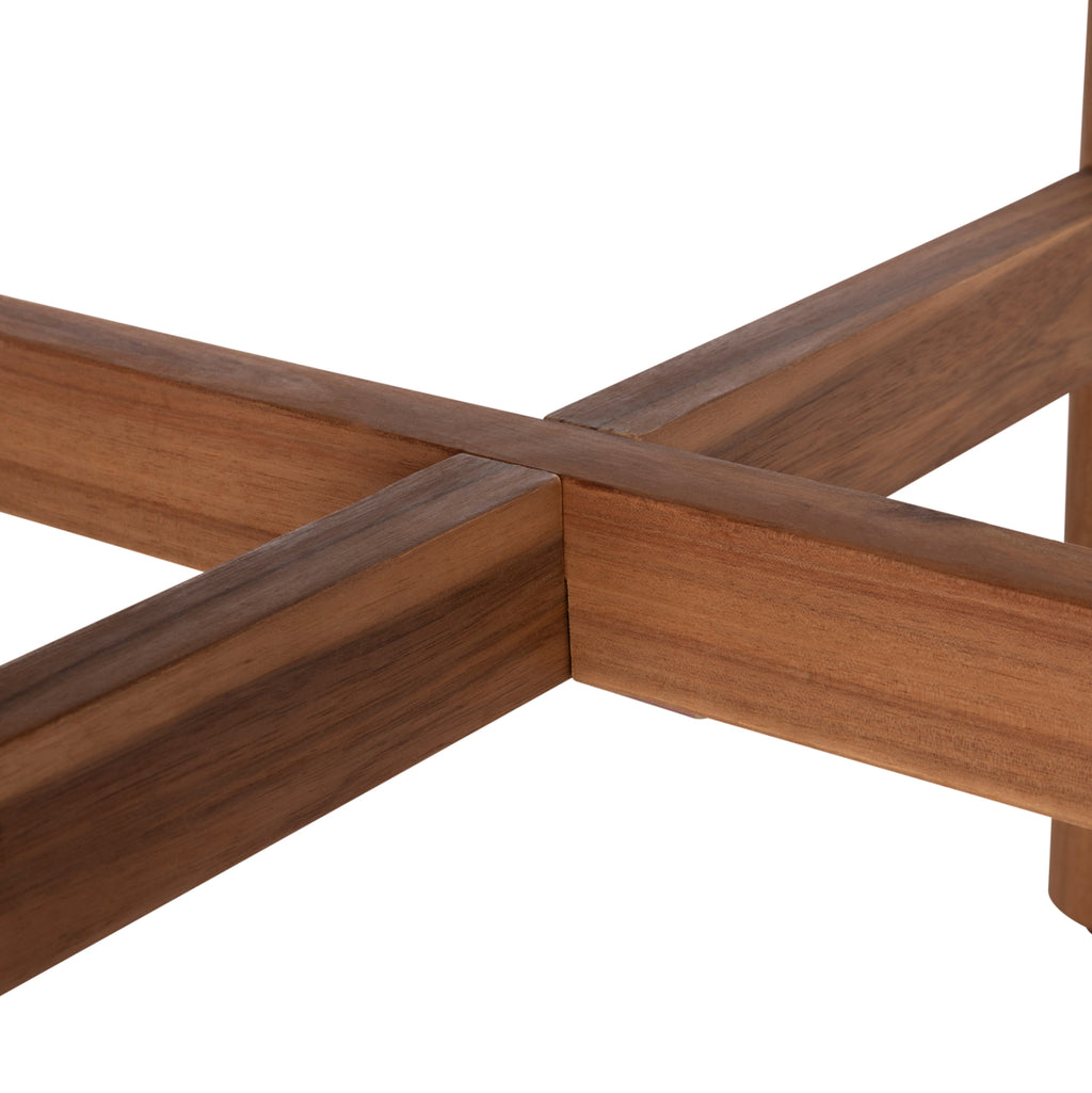 LOUNGE ΣΕΤ SANJI HM21214 ΤΡΑΠΕΖΙ & 2 ΠΟΛΥΘΡΟΝΕΣ--ΞΥΛΟ ΑΚΑΚΙΑΣ-ΑΛΟΥΜΙΝΙΟ-ΣΧΟΙΝΙ