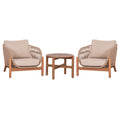 LOUNGE ΣΕΤ SANJI HM21214 ΤΡΑΠΕΖΙ & 2 ΠΟΛΥΘΡΟΝΕΣ--ΞΥΛΟ ΑΚΑΚΙΑΣ-ΑΛΟΥΜΙΝΙΟ-ΣΧΟΙΝΙ