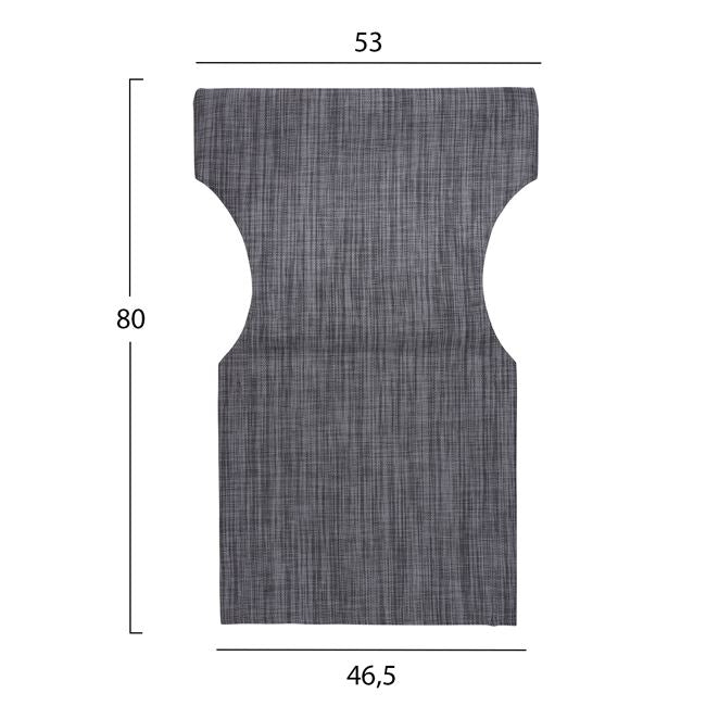 ΜΑΞΙΛΑΡΙ TEXTILENE 600gr/m2 2X1 ΓΚΡΙ ΓΙΑ ΠΟΛΥΘΡΟΝΑ ΣΚΗΝΟΘΕΤΗ HM5272.10 46.5Χ53Χ80Υεκ.