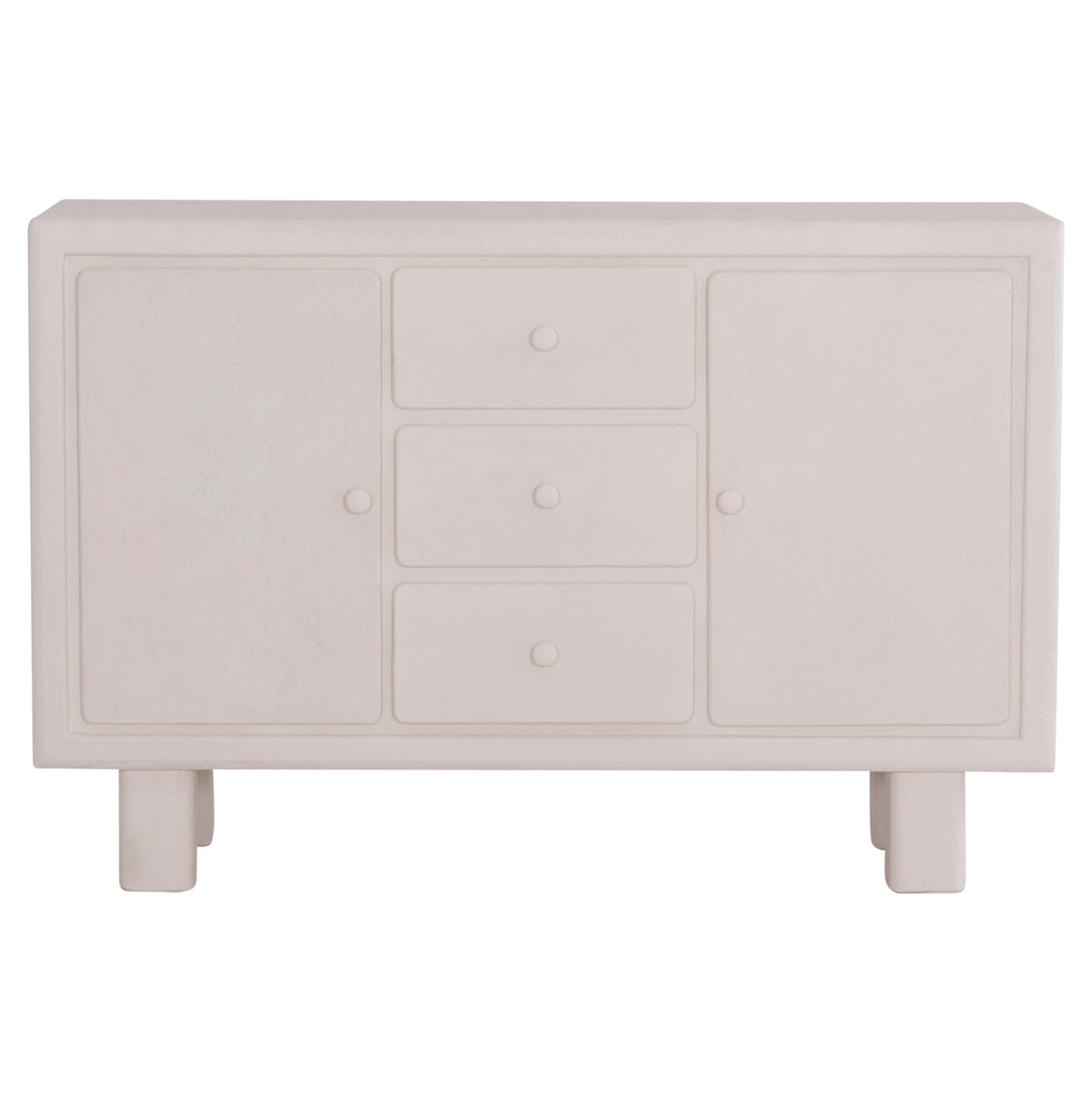 ΜΠΟΥΦΕΣ ΣΕΙΡΑ SANTORINI HM18048 MDF ΣΕ ΥΠΟΛΕΥΚΟ ΧΡΩΜΑ-3 ΣΥΡΤΑΡΙΑ & 2 ΠΟΡΤΕΣ 120x38x80Υεκ.