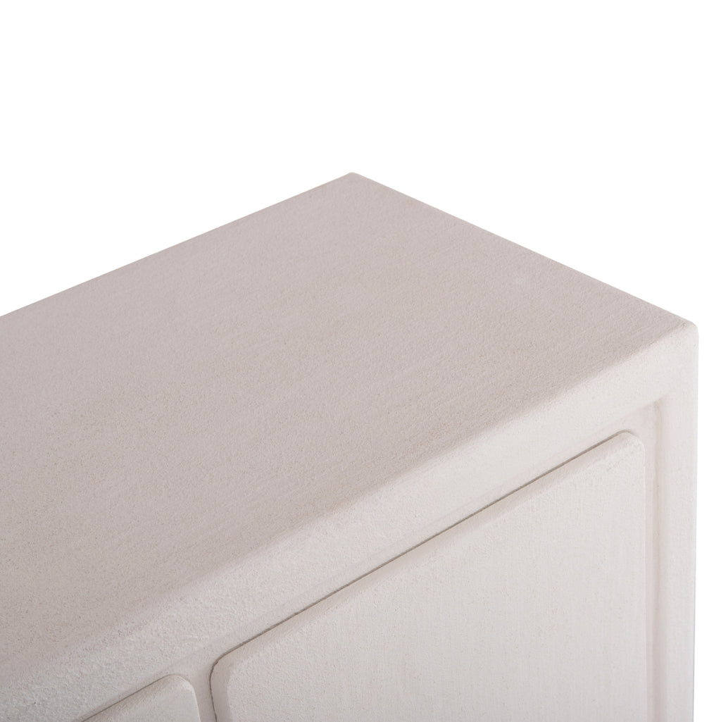 ΜΠΟΥΦΕΣ ΣΕΙΡΑ SANTORINI HM18048 MDF ΣΕ ΥΠΟΛΕΥΚΟ ΧΡΩΜΑ-3 ΣΥΡΤΑΡΙΑ & 2 ΠΟΡΤΕΣ 120x38x80Υεκ.
