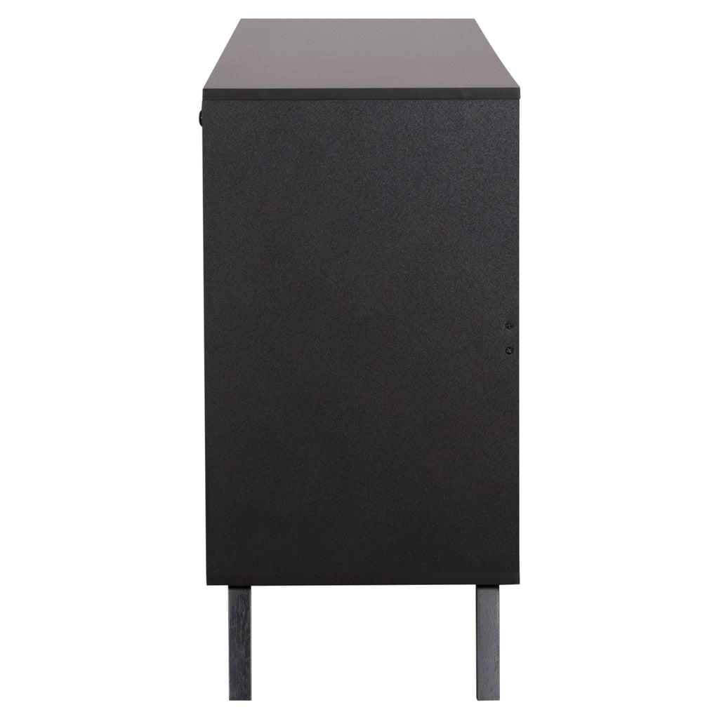ΜΠΟΥΦΕΣ ΜΕΛΑΜΙΝΗΣ KRUDEN HM9446.11 ΜΑΥΡΟ-ΦΥΣΙΚΟ 180x40x78.6Υεκ.
