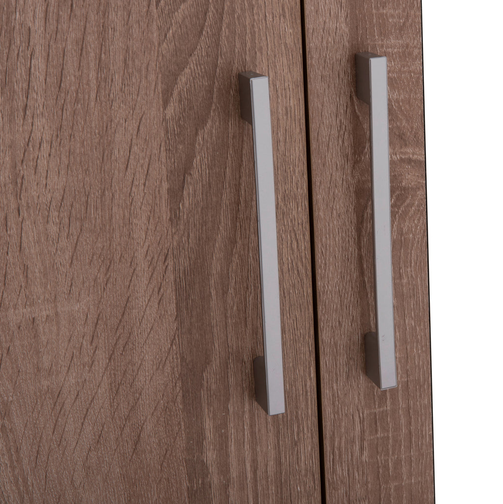ΝΤΟΥΛΑΠΑ ΜΕ ΚΑΘΡΕΦΤΗ & ΣΥΡΤΑΡΙΑ JARRY HM2485.11 SONAMA OAK ΜΕΛΑΜΙΝΗ 119x48x183Υεκ