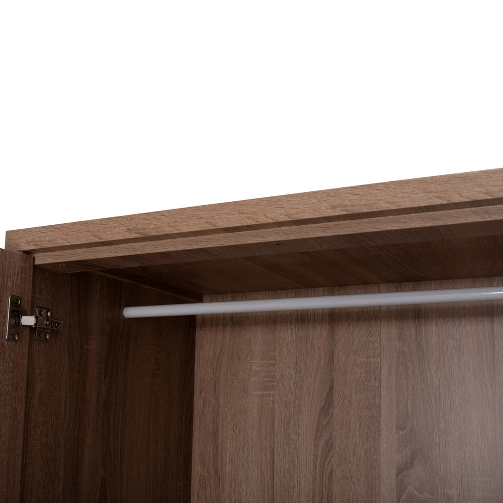 ΝΤΟΥΛΑΠΑ ΜΕ ΚΑΘΡΕΦΤΗ & ΣΥΡΤΑΡΙΑ JARRY HM2485.11 SONAMA OAK ΜΕΛΑΜΙΝΗ 119x48x183Υεκ