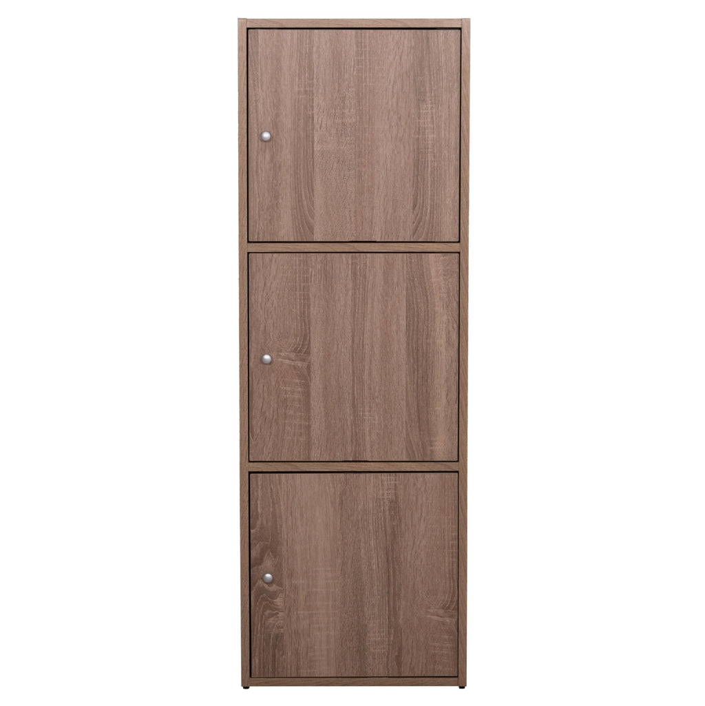 ΝΤΟΥΛΑΠΙ ΜΕ 3 ΑΠΟΘ. ΧΩΡΟΥΣ SORIANO HM9939.11 SONAMA OAK ΜΕΛΑΜΙΝΗ 40x39x119Υεκ.