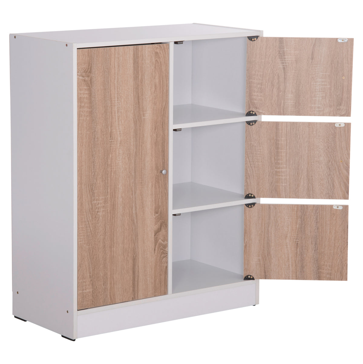 ΝΤΟΥΛΑΠΙ ΜΕ 4 ΑΠΟΘ.ΧΩΡΟΥΣ MATIN HM2479.01 SONAMA OAK-ΛΕΥΚΗ ΜΕΛΑΜΙΝΗ 80x39,5x99,5Υεκ