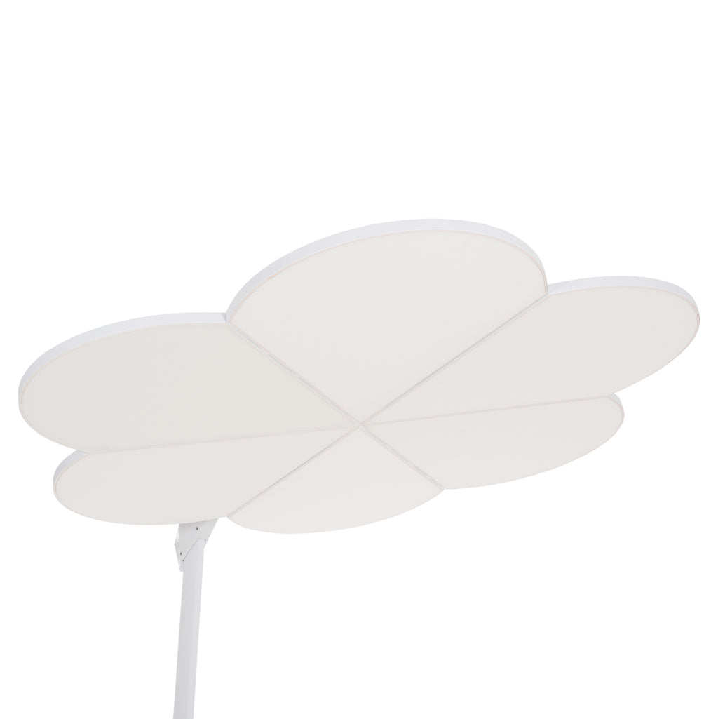 ΟΜΠΡΕΛΑ ΜΕ ΒΑΣΗ ΣΕΙΡΑ CANNOPY (flower) HM21286.02 ΑΛΟΥΜΙΝΙΟ-ΓΡΑΝΙΤΗΣ-ΛΕΥΚΟ 2,38x2,2μ
