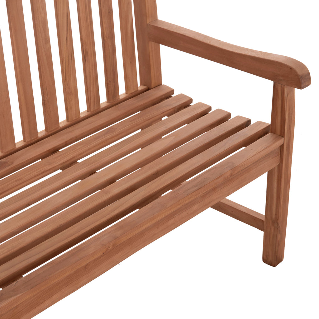 ΠΑΓΚΑΚΙ ΚΗΠΟΥ 3ΘΕΣΙΟ ELENA HM18125 ΞΥΛΟ TEAK--ΦΥΣΙΚΟ 150x61x95Υεκ.