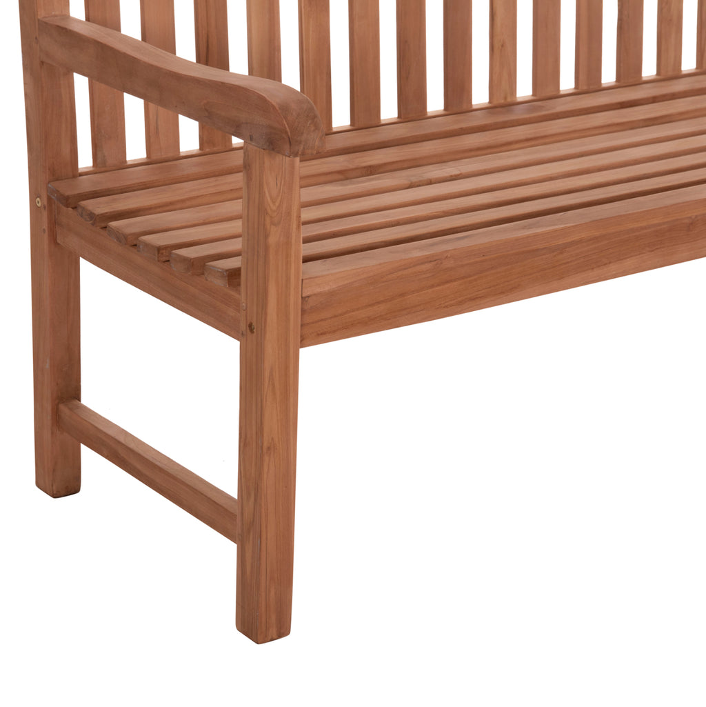 ΠΑΓΚΑΚΙ ΚΗΠΟΥ 3ΘΕΣΙΟ ELENA HM18125 ΞΥΛΟ TEAK--ΦΥΣΙΚΟ 150x61x95Υεκ.