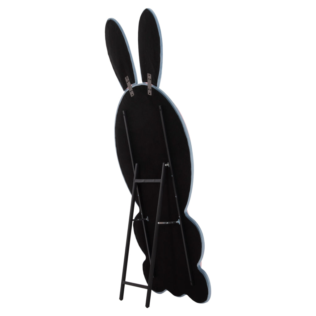 ΠΑΙΔΙΚΟΣ ΚΑΘΡΕΦΤΗΣ ΔΑΠΕΔΟΥ BUNNY HM4489.02 MDF ΡΟΖ & ΜΠΛΕ-ΜΑΥΡΟ STAND 80x162Υεκ.