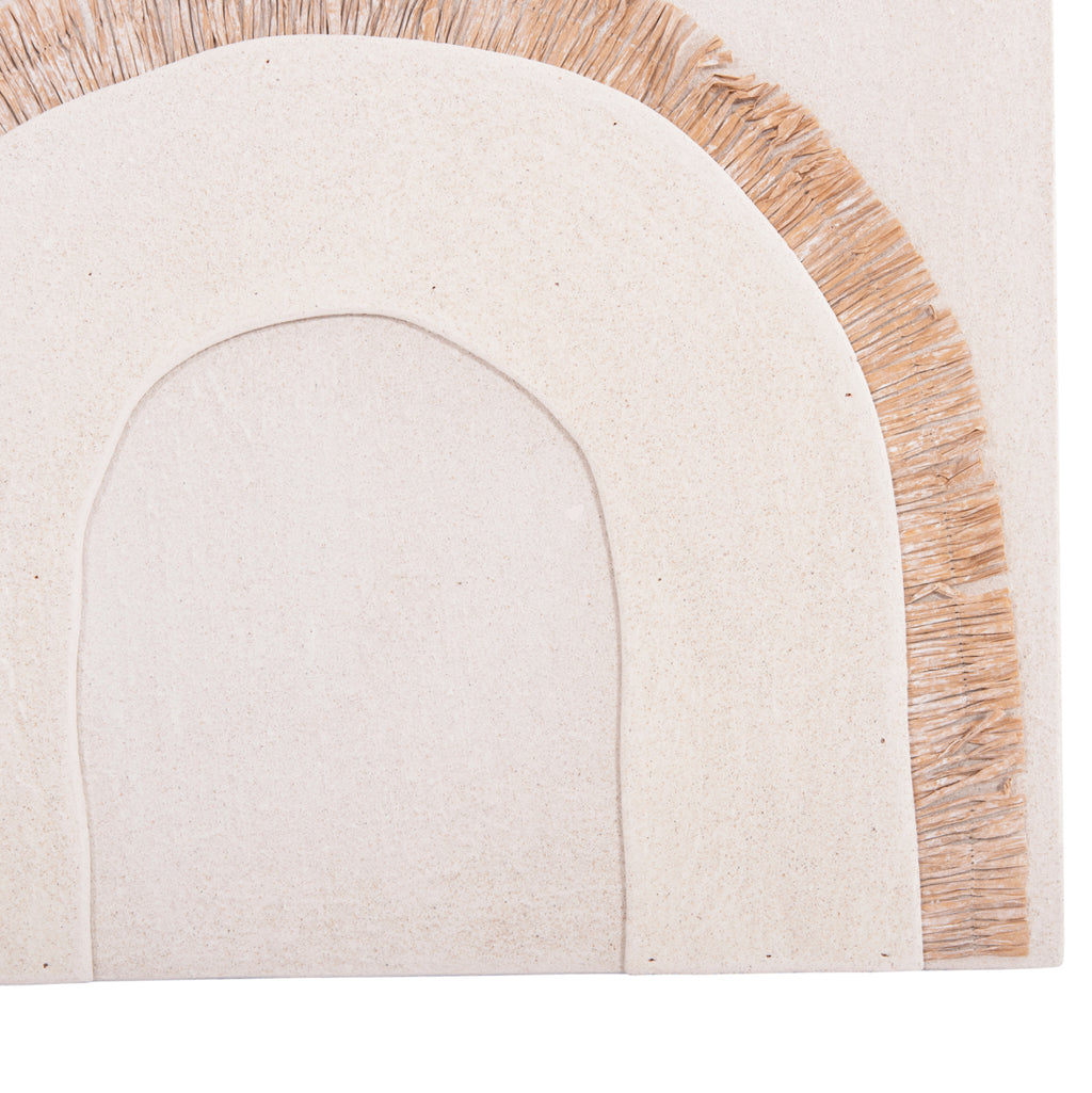ΠΙΝΑΚΑΣ ΟΡΘΟΓΩΝΙΟΣ ΣΕΙΡΑ SANTORINI HM4535 MDF ΥΠΟΛΕΥΚΟ ΧΡΩΜΑ-ΔΙΑΚΟΣΜΗΣΗ ΜΠΕΖ 48x4,5(πάχος)x60Υεκ.