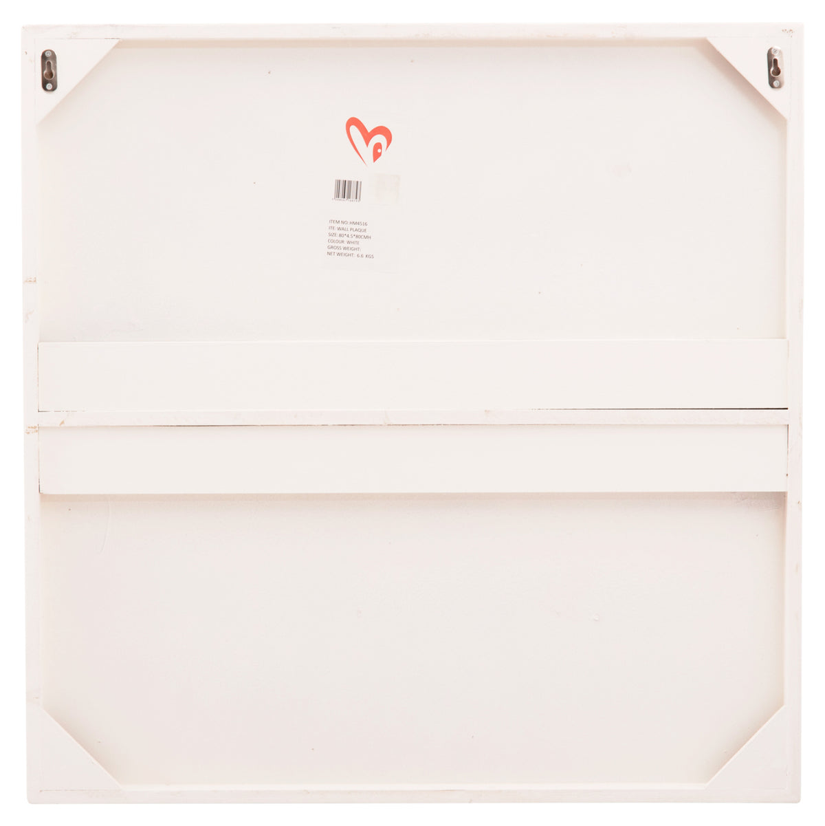 ΠΙΝΑΚΑΣ ΤΕΤΡΑΓΩΝΟΣ ΣΕΙΡΑ SANTORINI HM4516 MDF ΣΕ ΥΠΟΛΕΥΚΟ ΧΡΩΜΑ 80x4,5(πάχος)x80Υεκ.