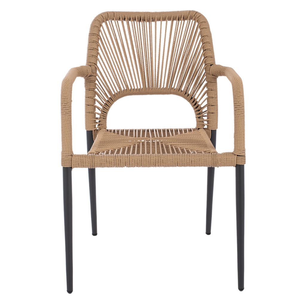 ΠΟΛΥΘΡΟΝΑ ΑΛΟΥΜΙΝΙΟΥ NOJO HM5771.02 ΓΚΡΙ ΜΕ P.E.TWIST RATTAN ΜΠΕΖ 55x63x82Y εκ.