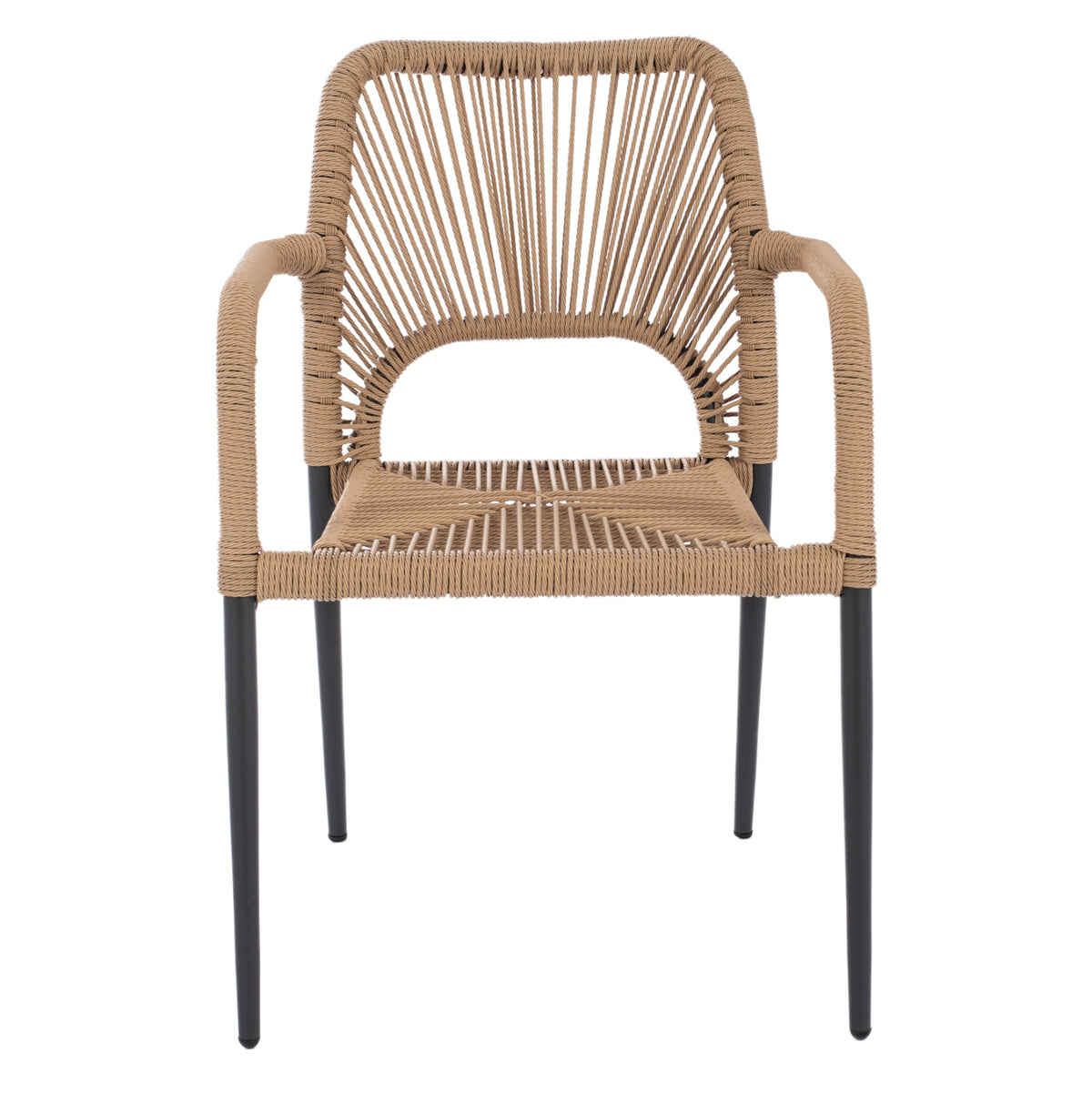 ΠΟΛΥΘΡΟΝΑ ΑΛΟΥΜΙΝΙΟΥ NOJO HM5771.02 ΓΚΡΙ ΜΕ P.E.TWIST RATTAN ΜΠΕΖ 55x63x82Y εκ.