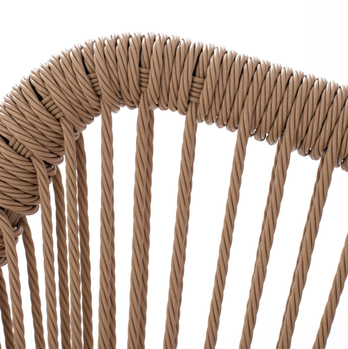 ΠΟΛΥΘΡΟΝΑ ΑΛΟΥΜΙΝΙΟΥ NOJO HM5771.02 ΓΚΡΙ ΜΕ P.E.TWIST RATTAN ΜΠΕΖ 55x63x82Y εκ.