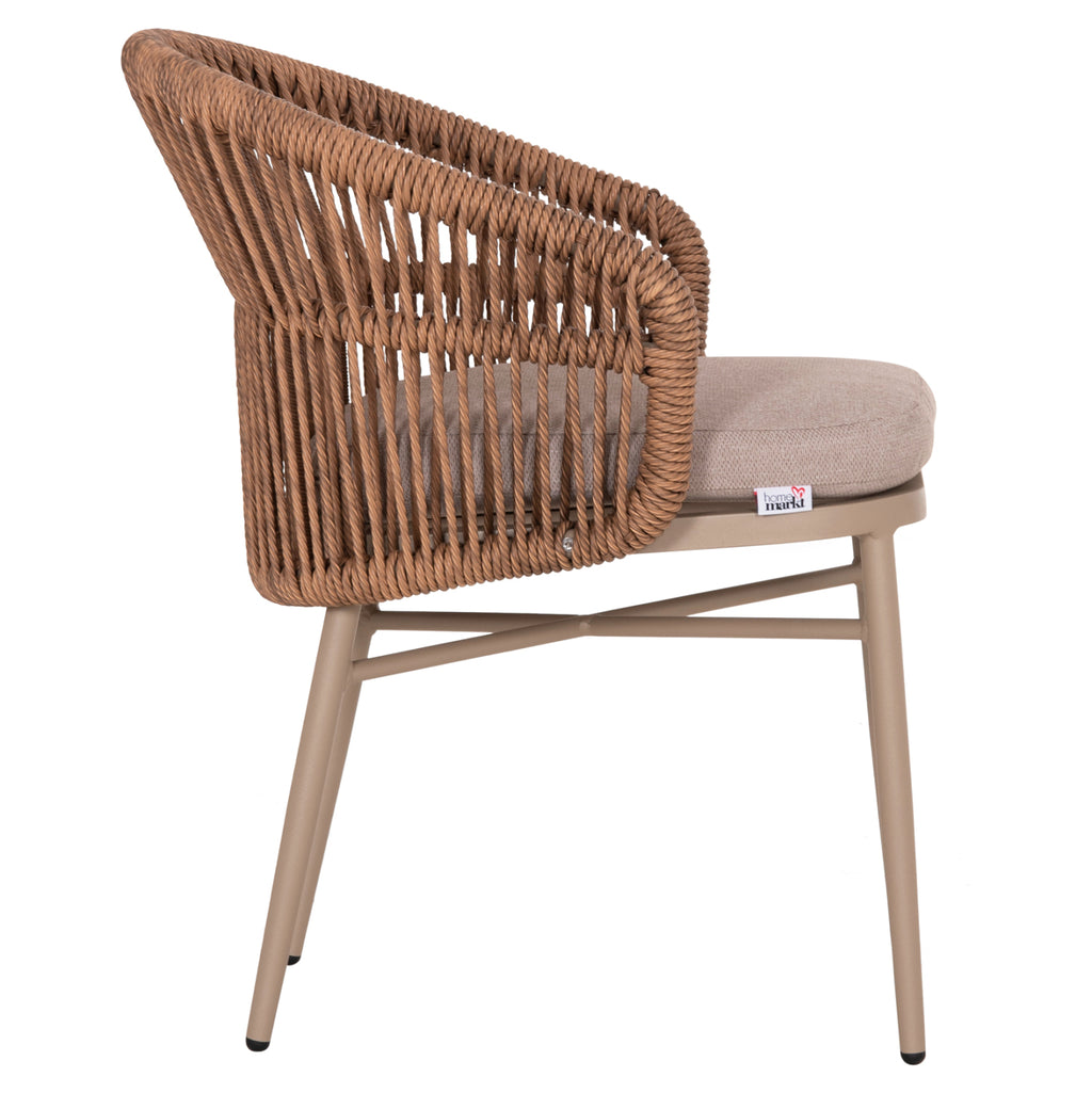 ΠΟΛΥΘΡΟΝΑ ΑΛΟΥΜΙΝΙΟΥ ORIN HM6265.03 ΚΑΠΟΥΤΣΙΝΟ- P.E.RATTAN ΣΕ ΦΥΣΙΚΟ 58x61x75Υεκ.