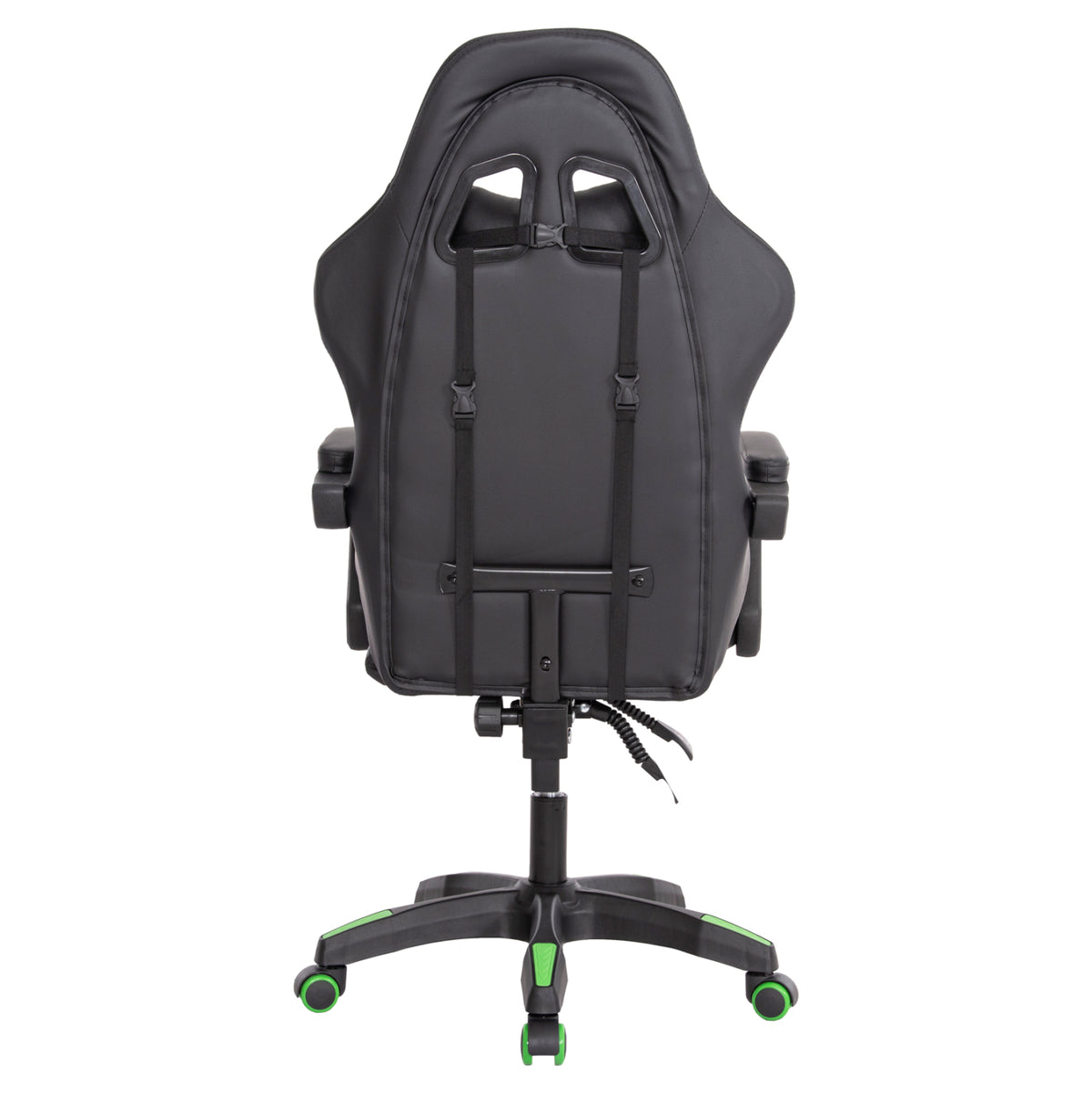 ΠΟΛΥΘΡΟΝΑ GAMING DARREN HM1203.03 ΜΑΥΡΟ-ΠΡΑΣΙΝΟ PVC 58.5x100x120Υεκ.
