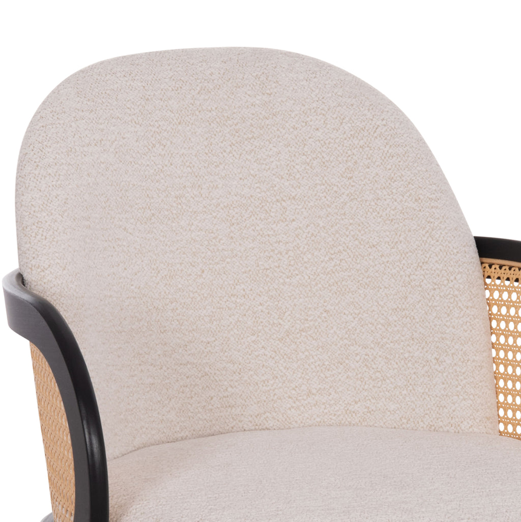 ΠΟΛΥΘΡΟΝΑ ΤΡΑΠΕΖΑΡΙΑΣ BECKER HM18246.02 PLYWOOD ΜΑΥΡΟ--ΕΚΡΟΥ ΥΦΑΣΜΑ 54x62x79Υεκ.