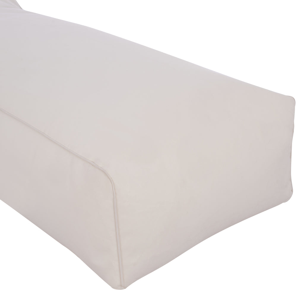 ΠΟΥΦ ΞΑΠΛΩΣΤΡΑ WADELIN HM5774.11 ΜΕ TEXTILINE ΛΕΥΚΟ 190x80x40-60Υ εκ.