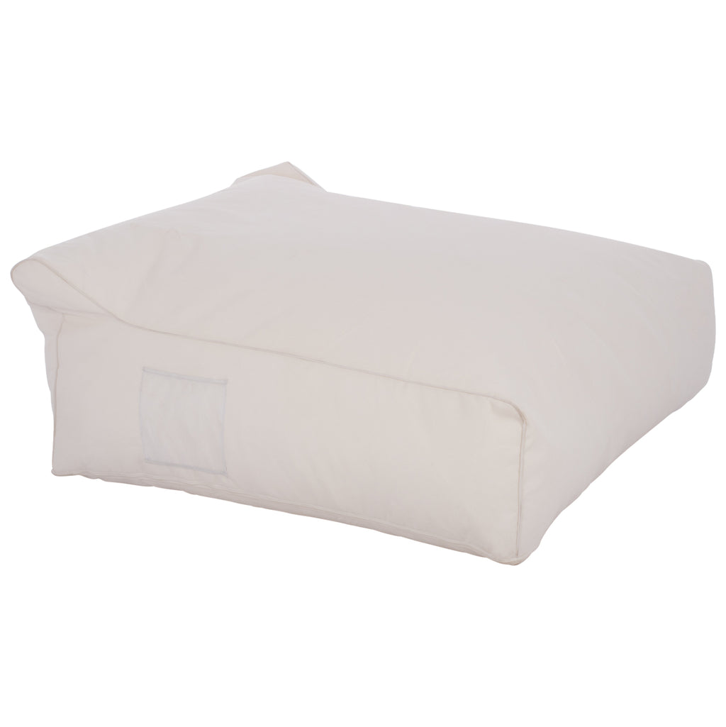 ΠΟΥΦ YAMIN 2ΑΤΟΜΩΝ ΜΕ TEXTILENE 600gr/m2 2X1 ΛΕΥΚΟ HM5773.11 140x140x40-60Υεκ.