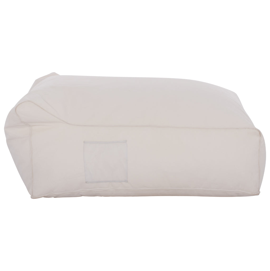 ΠΟΥΦ YAMIN 2ΑΤΟΜΩΝ ΜΕ TEXTILENE 600gr/m2 2X1 ΛΕΥΚΟ HM5773.11 140x140x40-60Υεκ.