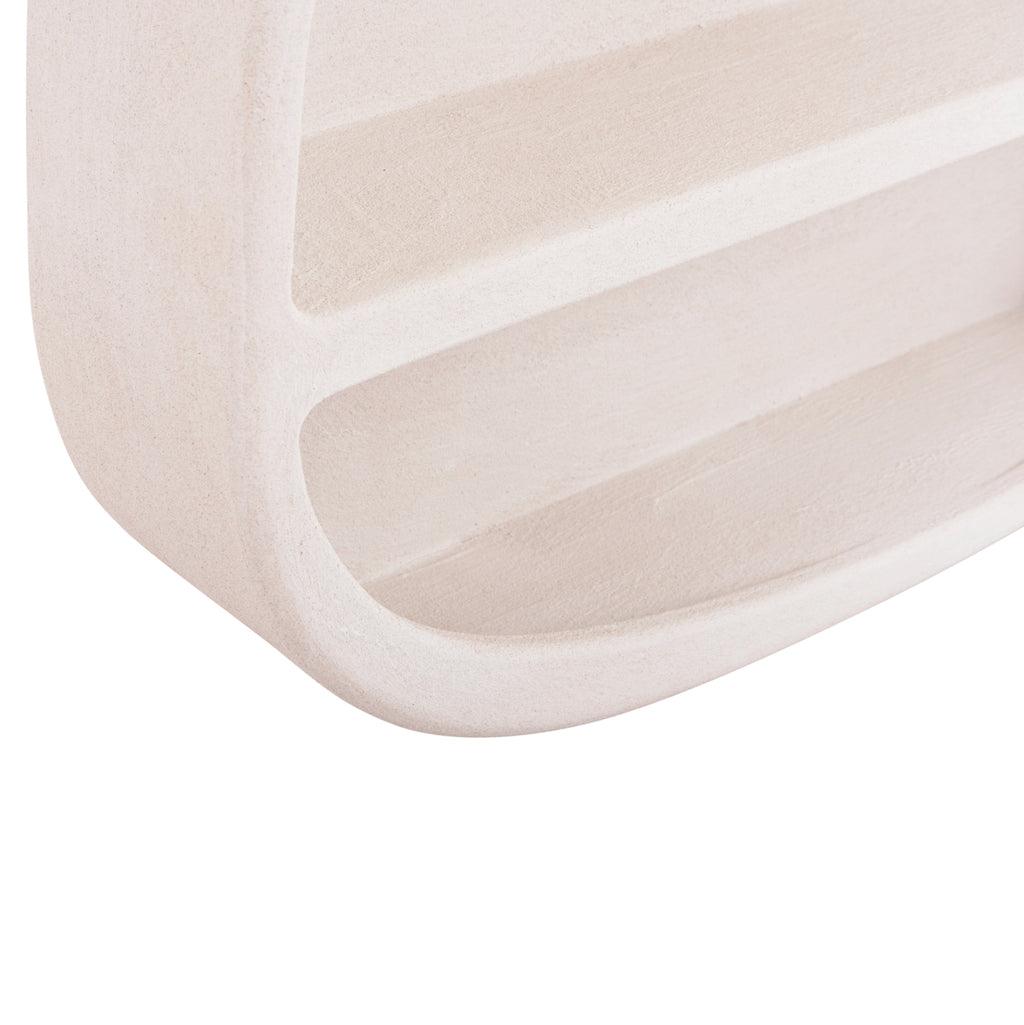 ΡΑΦΙ ΤΟΙΧΟΥ ΣΕΙΡΑ SANTORINI HM18058 MDF ΣΕ ΥΠΟΛΕΥΚΟ ΧΡΩΜΑ 95x18x100Υεκ.