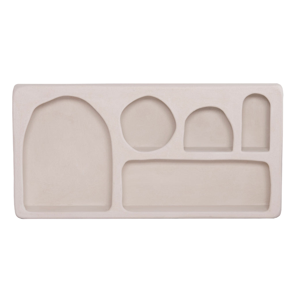 ΡΑΦΙ ΤΟΙΧΟΥ ΣΕΙΡΑ SANTORINI HM18063.01 MDF ΣΕ ΥΠΟΛΕΥΚΟ 120x18x60Υεκ.