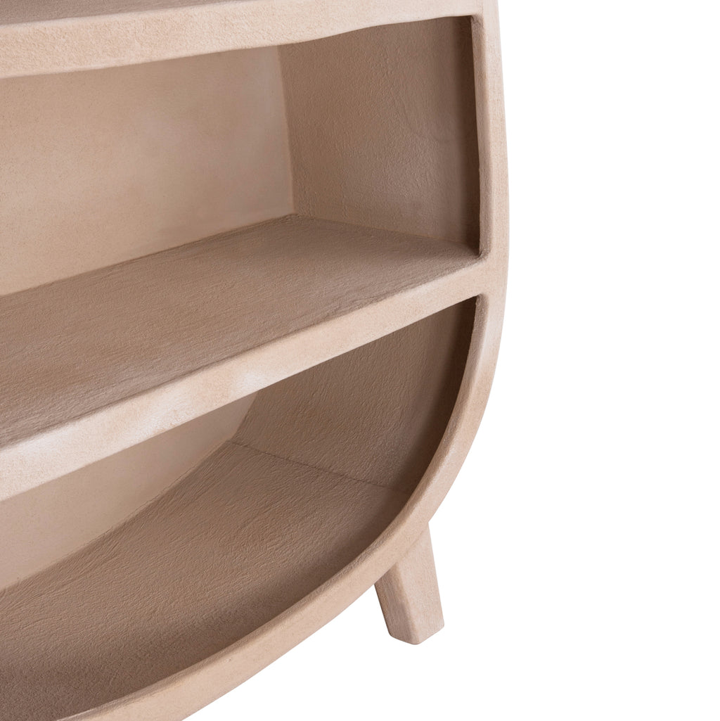 ΡΑΦΙΕΡΑ ΣΕΙΡΑ SANTORINI HM18060.02 MDF ΣΕ ΚΑΦΕ ΧΡΩΜΑ 120x38x133Υεκ.