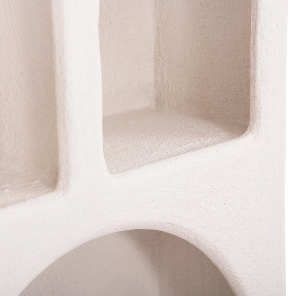 ΡΑΦΙΕΡΑ ΤΟΙΧΟΥ ΣΕΙΡΑ SANTORINI HM18069 MDF ΣΕ ΥΠΟΛΕΥΚΟ ΧΡΩΜΑ 47,5x18x120Υεκ.
