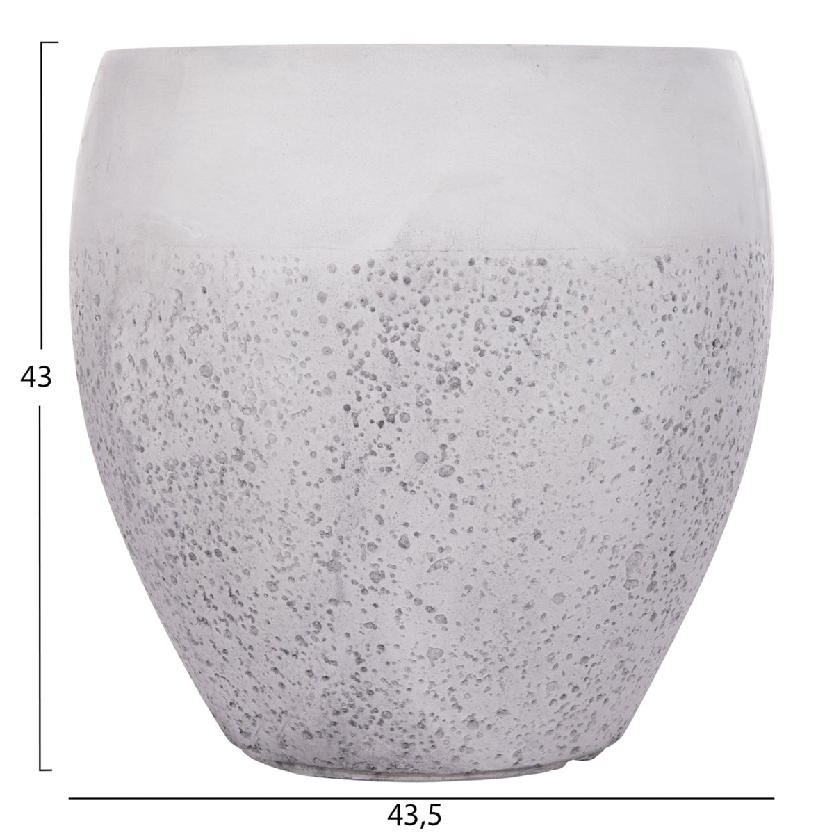 ΣΕΤ 3ΤΜΧ ΓΛΑΣΤΡΕΣ ΣΕΙΡΑ GARDENER HM4718 FIBERCLAY ΛΕΥΚΟ Φ55x54Υεκ