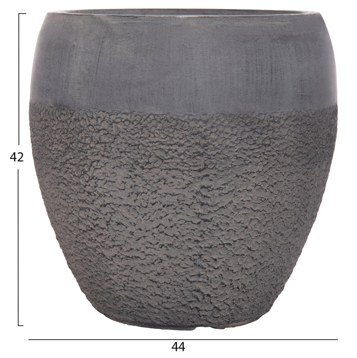 ΣΕΤ 3ΤΜΧ ΓΛΑΣΤΡΕΣ ΣΕΙΡΑ GARDENER HM4725 FIBERCLAY-ΣΕ ΣΚΟΥΡΟ CEMENT ΧΡΩΜΑ Φ55x54Υεκ