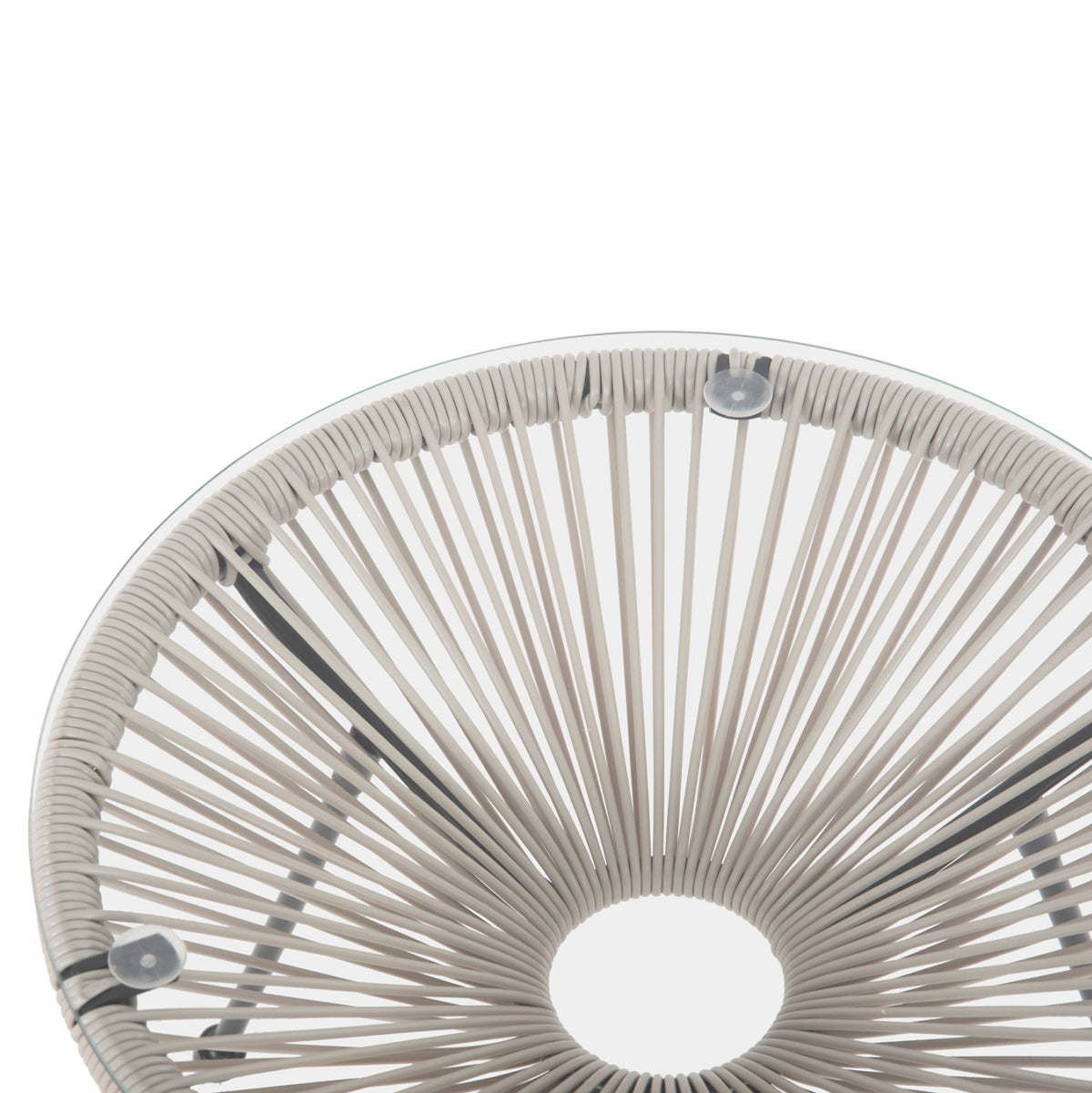 ΣΕΤ ΕΞΩΤΕΡΙΚΟΥ ΧΩΡΟΥ 3ΤΜΧ ACAPULCO HM11861.03 P.E.RATTAN ΕΚΡΟΥ-ΜΕΤΑΛΛΟ ΣΕ ΜΑΥΡΟ