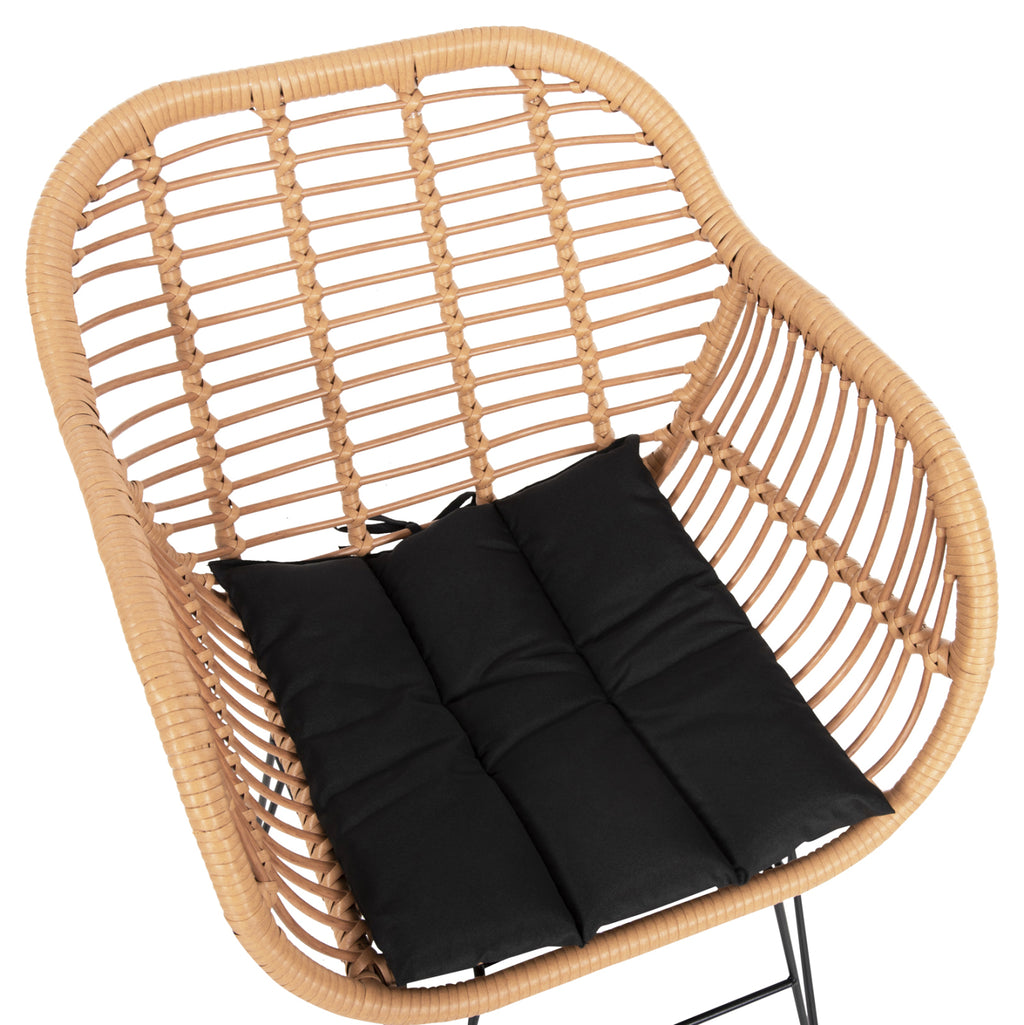 ΣΕΤ ΣΑΛΟΝΙ ΕΞΩΤΕΡΙΚΟΥ ΧΩΡΟΥ 4ΤΜΧ ALLEGRA HM21052 WICKER-ΜΕΤΑΛΛΟ