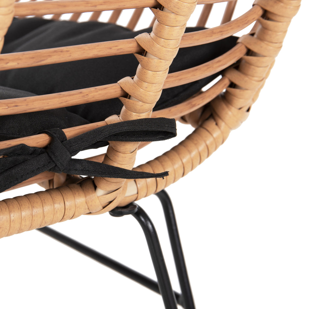 ΣΕΤ ΣΑΛΟΝΙ ΕΞΩΤΕΡΙΚΟΥ ΧΩΡΟΥ 4ΤΜΧ ALLEGRA HM21052 WICKER-ΜΕΤΑΛΛΟ