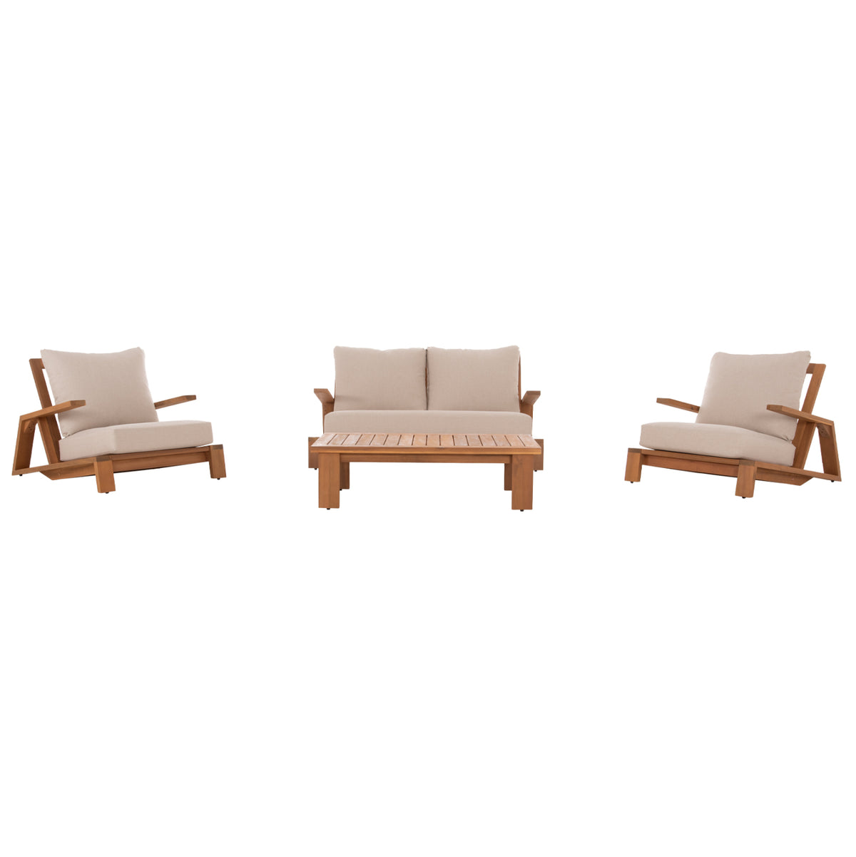 ΣΕΤ ΣΑΛΟΝΙ LOUNGE 4ΤΜΧ MIREX HM6521 ΞΥΛΟ ΑΚΑΚΙΑΣ--ΠΟΛΥΕΣΤΕΡΙΚΑ ΜΑΞΙΛΑΡΙΑ ΕΚΡΟΥ