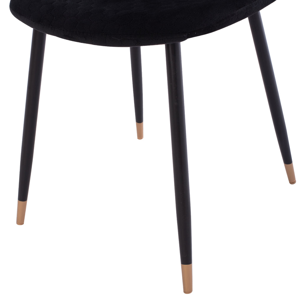 ΣΕΤ ΤΡΑΠΕΖΑΡΙΑΣ 5ΤΜΧ BROLIN HM21191 MDF TOP-ΜΕΤΑΛΛΙΚΑ ΠΟΔΙΑ-ΒΕΛΟΥΔΟ--ΜΑΥΡΟ
