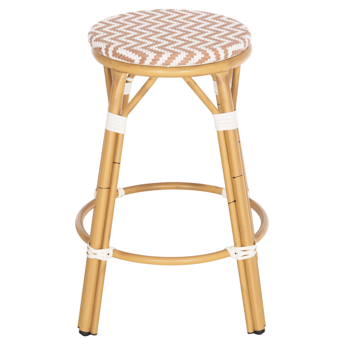 ΣΚΑΜΠΟ ΑΛΟΥΜΙΝΙΟΥ ΜΕΣ.ΥΨΟΥΣ CHINO HM6286.04 BAMBOO LOOK ΦΥΣΙΚΟ & TEXTILENE 43x43x65Υεκ