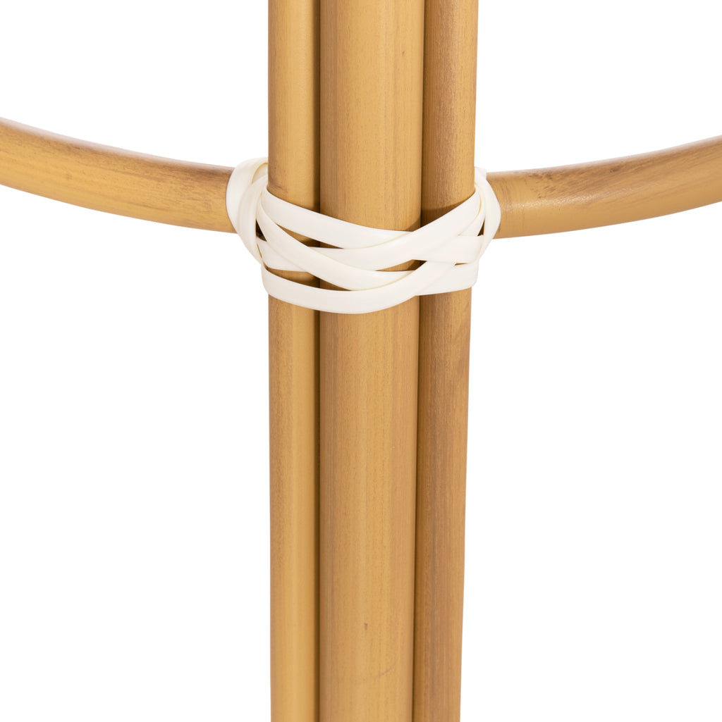 ΣΚΑΜΠΟ ΑΛΟΥΜΙΝΙΟΥ ΜΕΣ.ΥΨΟΥΣ CHINO HM6286.04 BAMBOO LOOK ΦΥΣΙΚΟ & TEXTILENE 43x43x65Υεκ