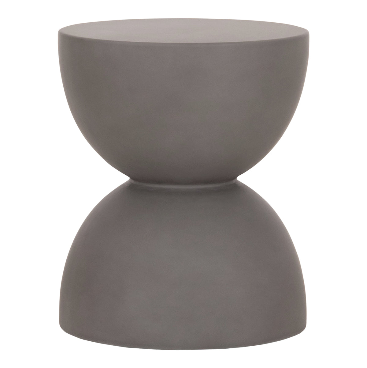 ΣΚΑΜΠΟ ΣΤΡΟΓΓΥΛΟ FIBER CEMENT ZINI HM6580.01 ΣΕ ΓΚΡΙ Φ36x45Υεκ