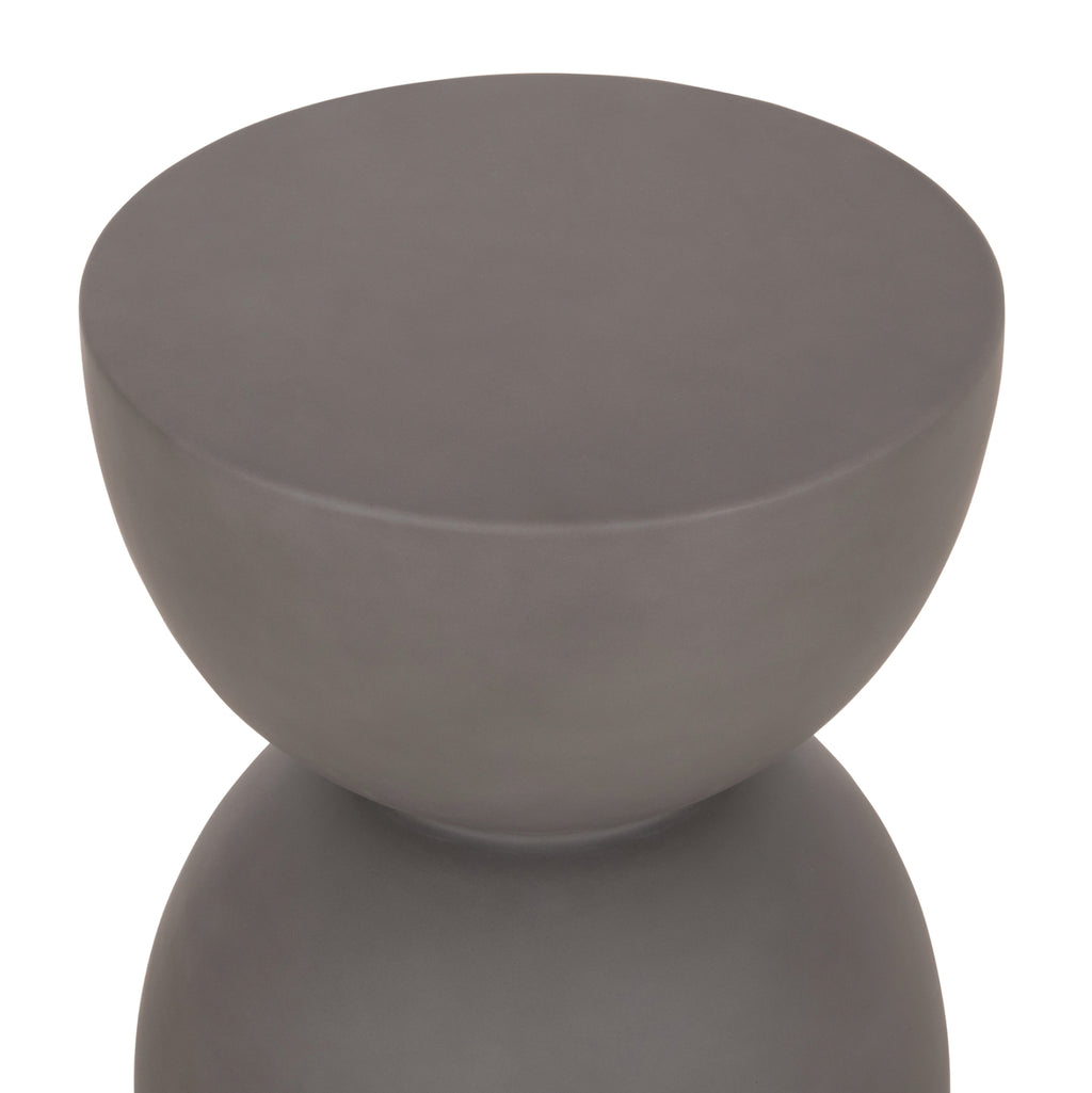 ΣΚΑΜΠΟ ΣΤΡΟΓΓΥΛΟ FIBER CEMENT ZINI HM6580.01 ΣΕ ΓΚΡΙ Φ36x45Υεκ