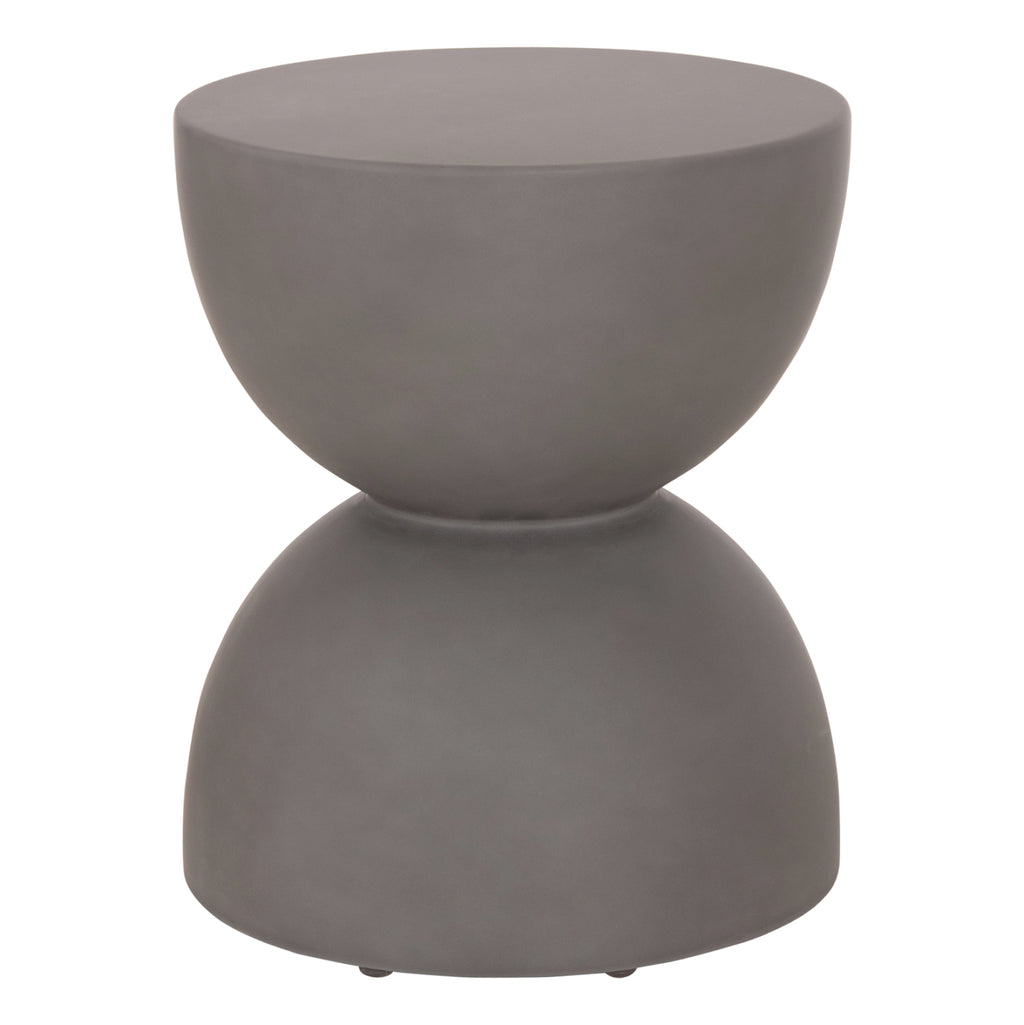 ΣΚΑΜΠΟ ΣΤΡΟΓΓΥΛΟ FIBER CEMENT ZINI HM6580.01 ΣΕ ΓΚΡΙ Φ36x45Υεκ