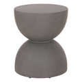 ΣΚΑΜΠΟ ΣΤΡΟΓΓΥΛΟ FIBER CEMENT ZINI HM6580.01 ΣΕ ΓΚΡΙ Φ36x45Υεκ