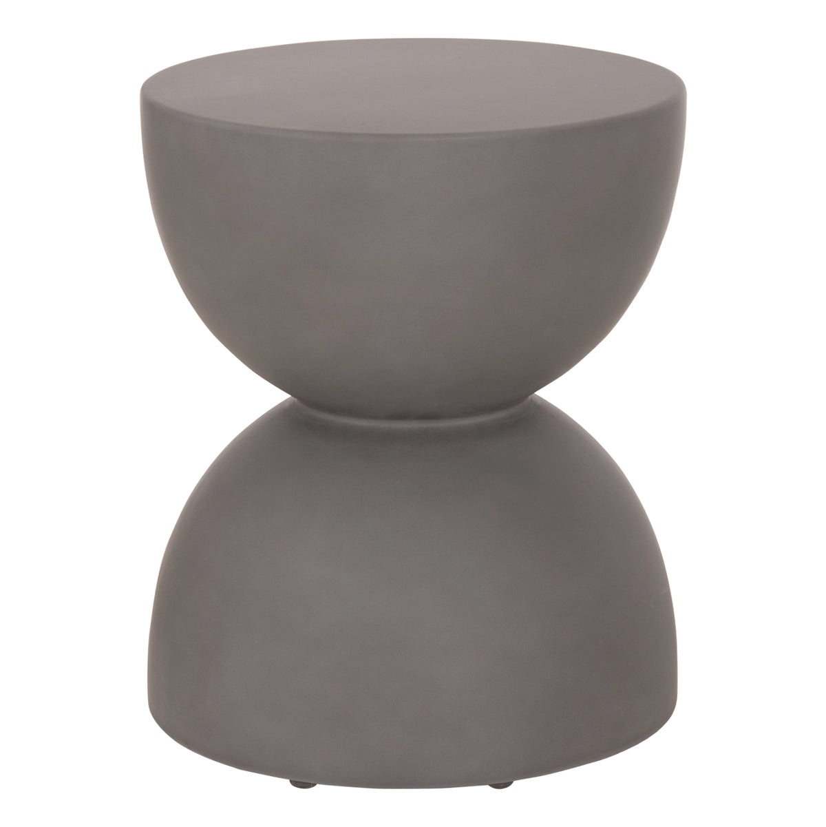 ΣΚΑΜΠΟ ΣΤΡΟΓΓΥΛΟ FIBER CEMENT ZINI HM6580.01 ΣΕ ΓΚΡΙ Φ36x45Υεκ